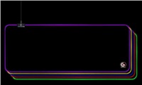 GEMBIRD Podložka pod myš MP-GAMELED-L, USB, RGB podsvietenie, herná, 300x800mm, textilná, čierna