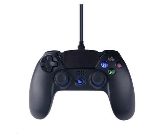 GEMBIRD gamepad PD-PS4U-01 pro PS4 a PC, vibrační, 3m