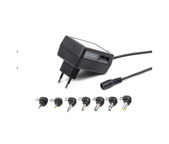 GEMBIRD Univerzálny AC-DC adaptér EG-MC-008, 12 W, 7 konektorov