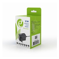 GEMBIRD Univerzálny AC-DC adaptér EG-MC-008, 12 W, 7 konektorov
