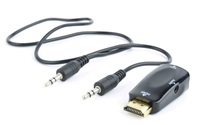 C-Tech HDMI na VGA + audio adaptér, M/F