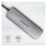 AXAGON HMC-5, USB 3.rozbočovač 2. generácie, 2x porty USB-A, HDMI, slot SD/microSD, 100W PD, 20cm kábel USB-C