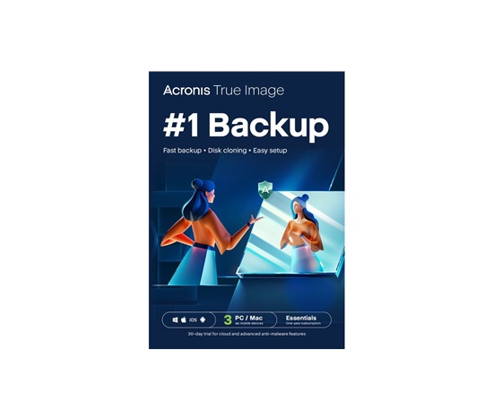Acronis True Image Essentials Predplatné 3 počítače - 1 rok predplatného ESD