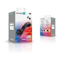 CONNECT IT univerzálny magnetický držiak do auta InCarz ArmAngle, 4 magnety, karbón
