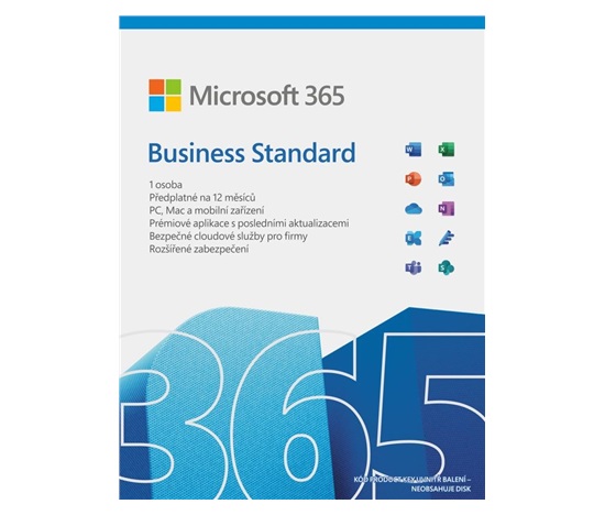 Microsoft 365 Business Standard CZ (1 rok)