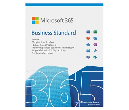 Microsoft 365 Business Standard CZ (1 rok)