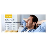 EARFUN bezdrátová sluchátka Free 2 TW101B, černá