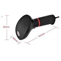 Virtuos CCD 2D čítačka Virtuos HT-855A, RS-232, stojan, čierna