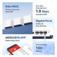 MERCUSYS Halo H50G(3-pack) [AC1900 Whole Home Mesh Wi-Fi System]