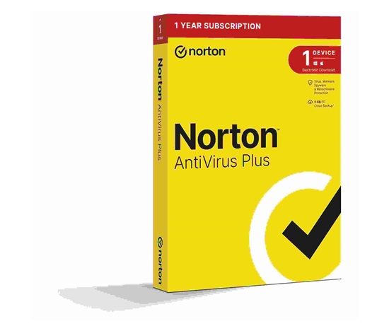 NORTON ANTIVIRUS PLUS 2GB CZ 1 používateľ pre 1 zariadenie na 1 rok BOX