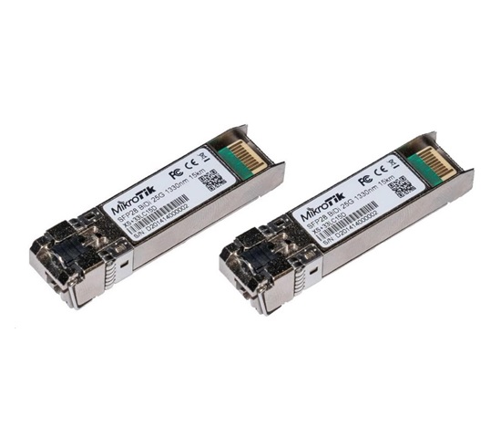 Mikrotik SFP28 optický modul XS+2733LC15D, SM, 15km, 1/10/25G, 15km, 1xLC