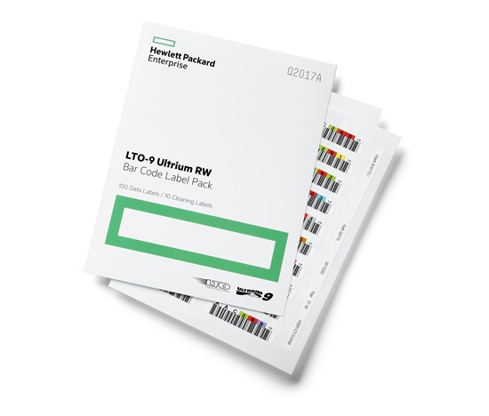 HPE LTO-9 Ultrium RW Bar Code Label Pack