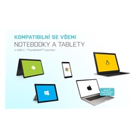 dokovacia stanica iTec USB-C HDMI DP, Power Delivery 100 W