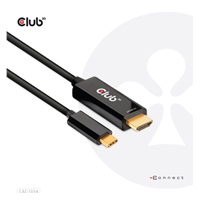 Club3D aktívny kábel HDMI na USB-C, 4K60Hz, 1.8m, M/M