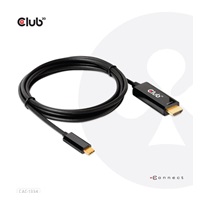Club3D aktívny kábel HDMI na USB-C, 4K60Hz, 1.8m, M/M