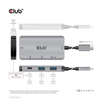 Club3D USB-C Gen2 PD hub pre 2x USB-C 10G porty a 2x USB-A 10G porty