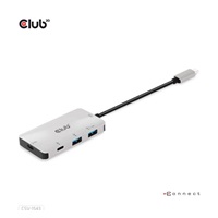 Club3D USB-C Gen2 PD hub pre 2x USB-C 10G porty a 2x USB-A 10G porty