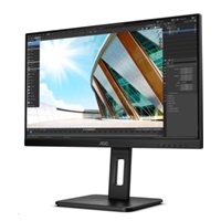 AOC MT IPS LCD WLED 27" U27P2CA - IPS panel, 3840x2160, 2xHDMI, DP. USB-C, USB, repro, pivot