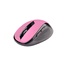 Myš C-TECH WLM-02, čierno-ružová, bezdrôtová, 1600DPI, 6 tlačidiel, USB nano prijímač