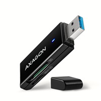 AXAGON CRE-S2N, USB-A 3.2 Gen 1 - čítačka kariet SUPERSPEED, 2-slotová a lun SD/microSD, podpora UHS-I