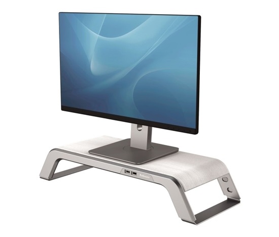 Biely stojan na monitor Fellowes HANA