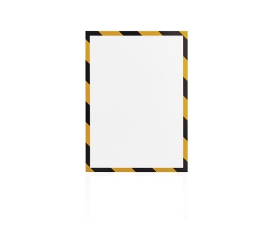 Magnetický rámček Magnetofix A4 bezpečnostný žlto-čierny (5ks)