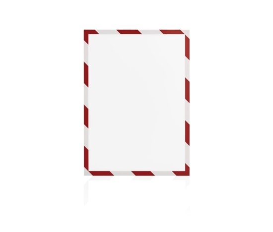 Magnetický rámček Magnetofix A4 bezpečnostný červený a biely (5ks)