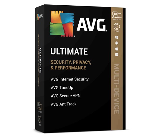 _Nový AVG Ultimate (viac zariadení, max. 10 pripojených počítačov ) počas 1 roka