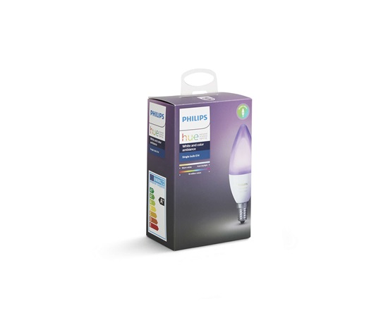 PHILIPS Hue White and Color Ambience, žárovka svíčková 6W E14 B39 DIM ZB+BT