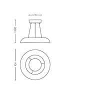 PHILIPS Amaze Závěsné svítidlo, Hue White ambiance, 230V, 1x39W integ.LED, Bílá