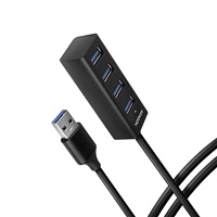 AXAGON HUE-M1AL, 4x USB 3.rozbočovač 2 Gen 1 MINI, kovový, kábel USB-A 1.2m