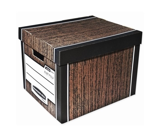 Archivačný kontajner Fellowes Bankers Box Woodgrain Brown (2ks)