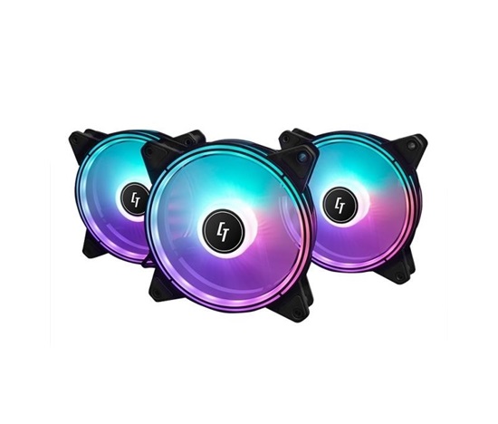 Ventilátor CHIEFTEC RGB NF-3012-RGB, 120x120x25 mm, s 3pinovým/ 4pinovým konektorom