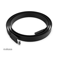 Kábel AKASA USB-C na USB-C, 20G, 46W PD, 4K@60Hz, 1m