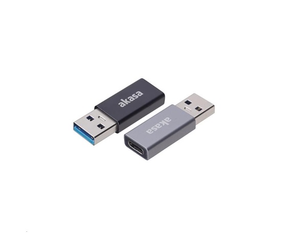 Adaptér AKASA USB3.1 Gen2 Type-C na Type-A (F/M), 2 ks v balení