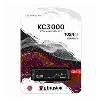 SSD disk Kingston 1024 GB KC3000 M.2 2280 NVMe™ PCIe Gen 4 (R 7000 MB/s; W 6000 MB/s)