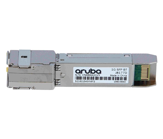 Aruba 1G SFP RJ45 T 100m Cat5e XCVR J8177D RENEW