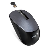 Myš GENIUS NX-7015/ 1600 dpi/ senzor Blue-Eye/ bezdrôtová/ kovovo sivá