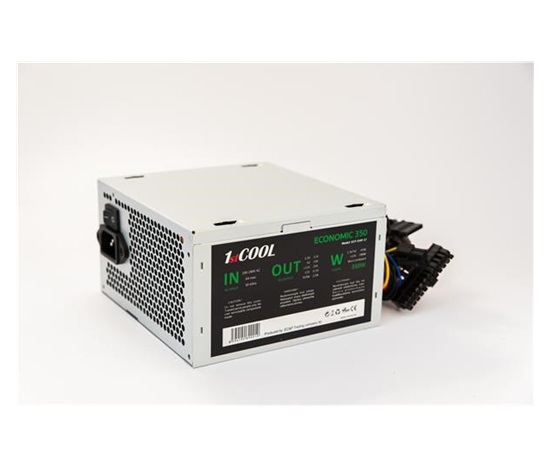 BAZAR - 1stCOOL zdroj ATX 350W ECONOMIC, PPFC "REPAIRED"
