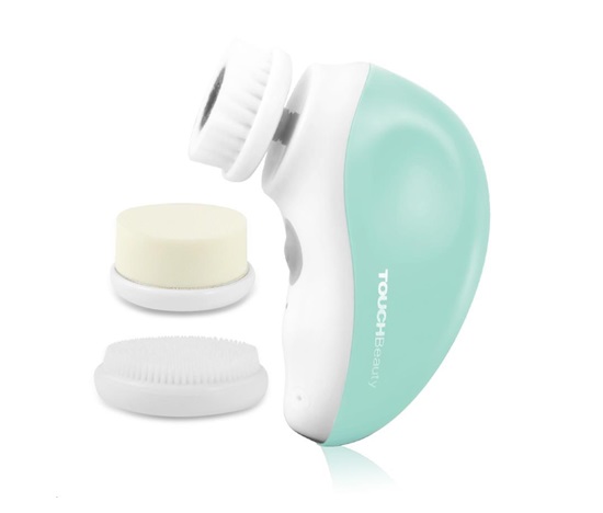 TOUCHBeauty 1387A Čisticí kartáč na pleť 3v1 zelený