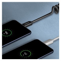 AXAGON BUMM-AM10TB, TWISTER kábel Micro USB <->USB-A, 0</->.6 m, USB 2.0, 2.4A, ALU, tpe, čierna