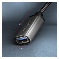AXAGON RUCM-AFAC, káblová redukcia USB-C (M) <-> USB-A (F), 20cm, USB 3.2 Gen 1, 3A, ALU