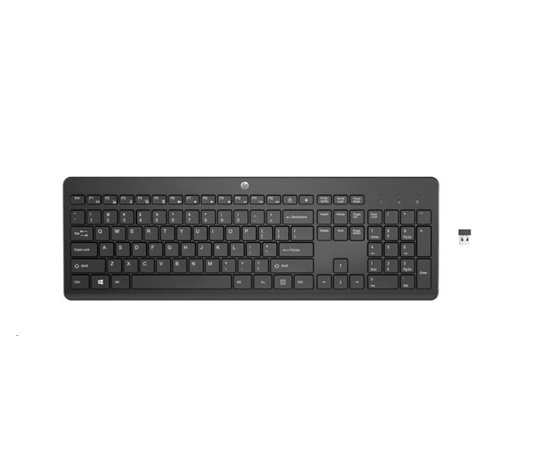 HP 230 Wireless Keyboard (Black) WW - bezdrátová klávesnice EN lokalizace