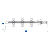 Rameno na správu káblov Synology CMA-01 pre RKS-01, RKS-02, RKS-03