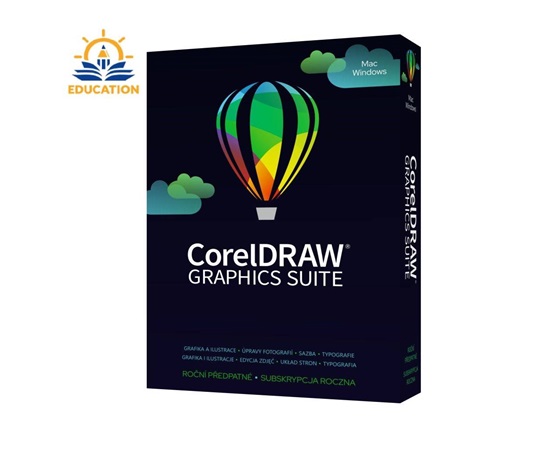 CorelDRAW Graphics Suite Education Prenájom licencie na 365 dní (5-50) Lic ESD (Windows/MAC) EN/FR/DE/IT/SP/BP/NL/CZ/PL