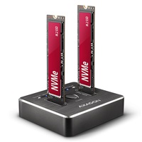 AXAGON ADSA-M2C, USB-C 3.2 Gen 2 - 2x M.2 dokovacie stanice NVMe SSD CLONE MASTER