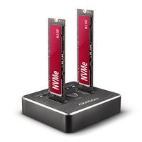 AXAGON ADSA-M2C, USB-C 3.2 Gen 2 - 2x M.2 dokovacie stanice NVMe SSD CLONE MASTER