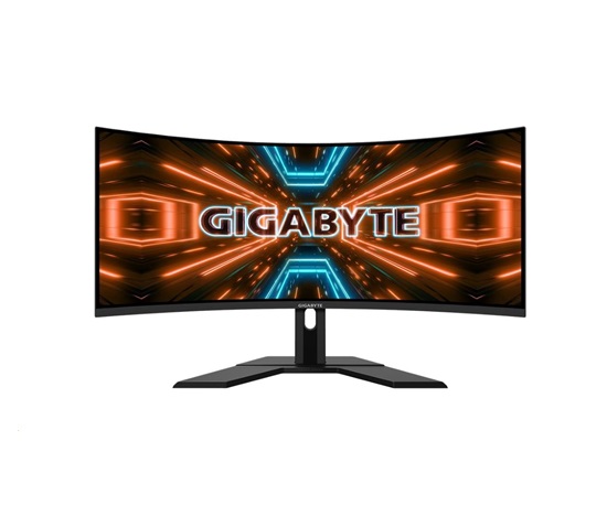 GIGABYTE LCD - 34" Gaming monitor G34WQC A, Prohnutý VA1500R, 3440x1440 WQHD, 144Hz, 4000:1, 350cd/m2, 1ms, 2xHDMI, 1xDP