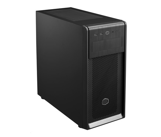 Cooler Master case Elite 500 ODD, ATX, Průhledná bočnice, 1x 120mm Fan, Černá