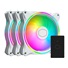 Cooler Master ventilátor MasterFan MF120 Halo 3in1 White, 3x120mm, ARGB, bílá